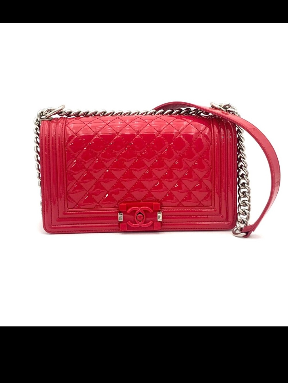 CHANEL Patent Leather Bag